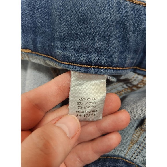 Sonoma Womens Jeans Jeggings Straight Leg High Rise Whisker Stretch Blue 34 - Picture 4 of 7